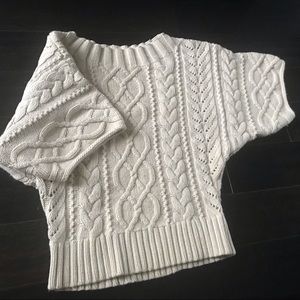 🛍 EXPRESS Cable Knit Dolman Sweater